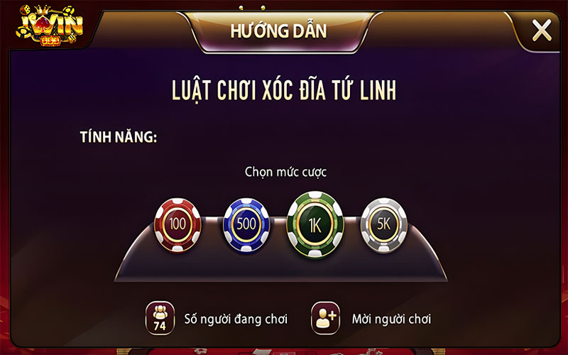 Nắm rõ luật chơi trong Tứ linh Iwin
