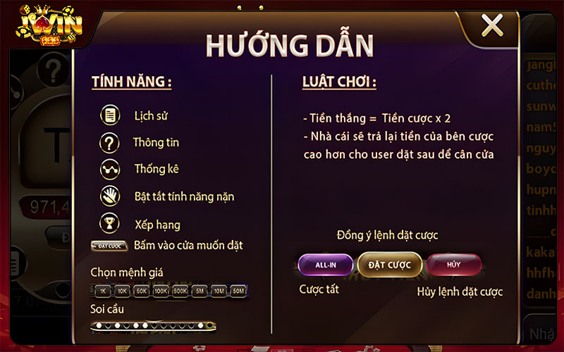 Quy tắc chơi Tài xỉu Iwin siêu dễ hiểu